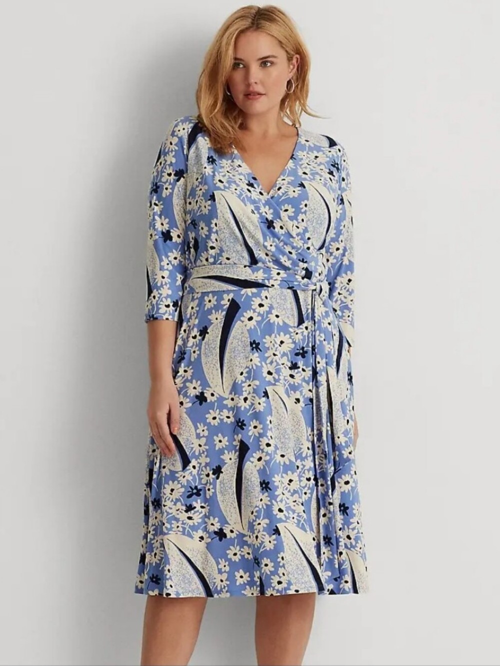 Lauren Ralph Lauren
Women's Floral Surplice Jersey Dress Size 18